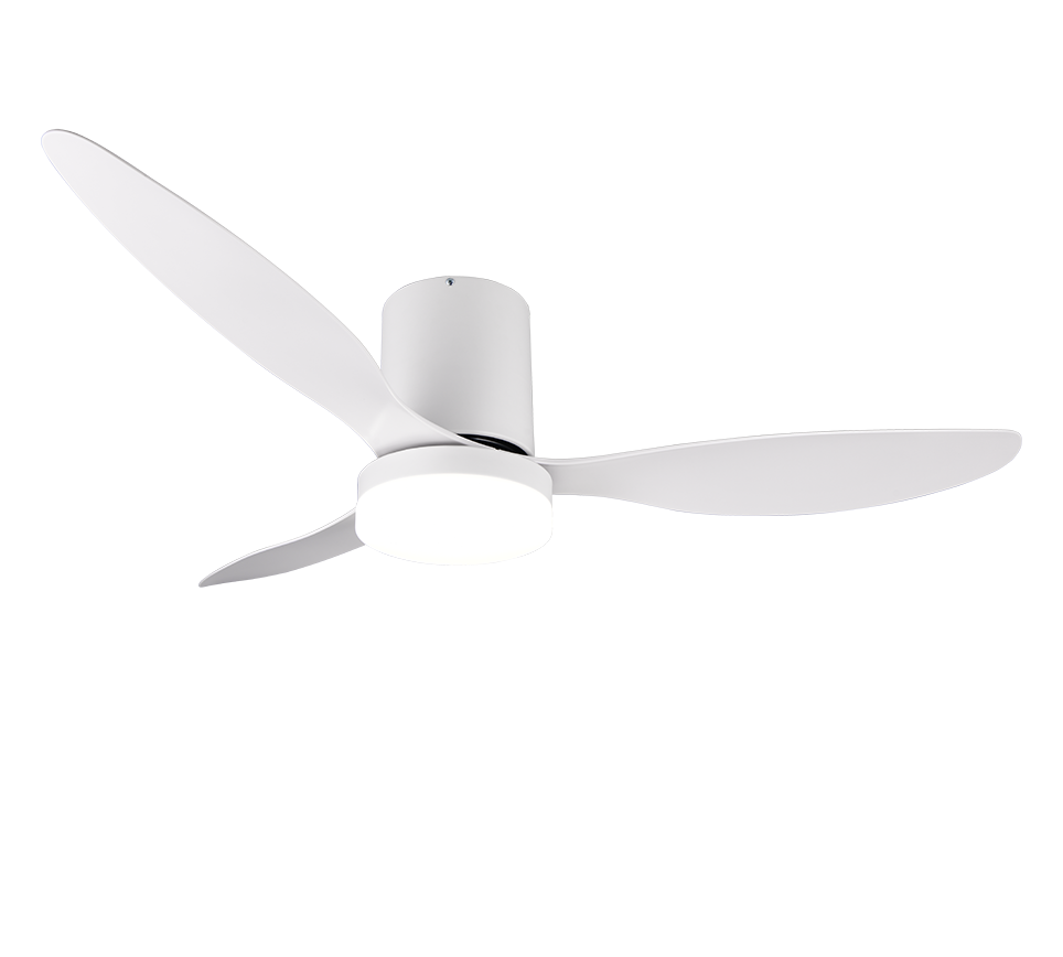 Fantiluxe Magnus Ventilador de techo, Ø132 cm, Mando a distancia, Blanco