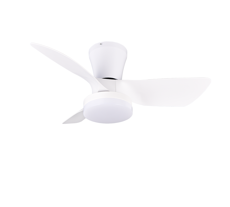 Fantiluxe Annika Ventilador de techo, Ø76 cm, Mando a distancia, Blanco