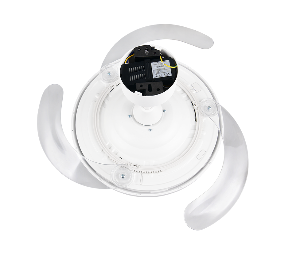 Fantiluxe Soren Ventilador de techo, Ø106,5 cm, Mando a distancia, Blanco
