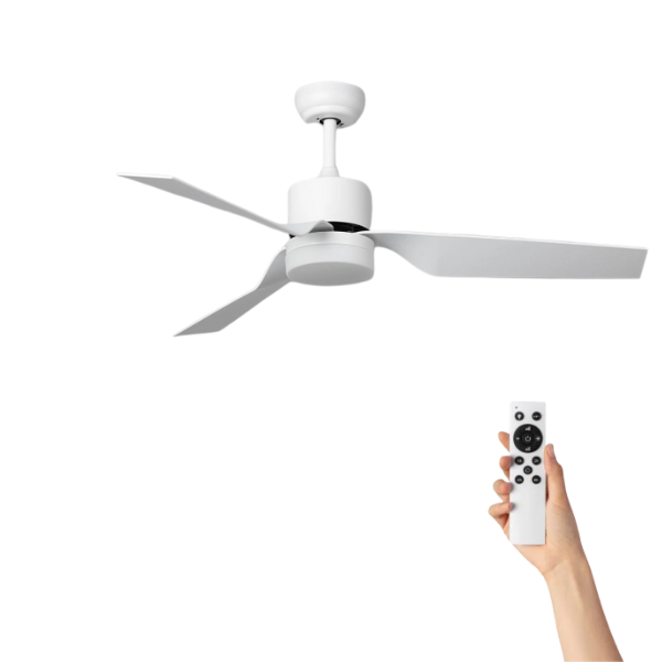 Ventiluxe Hannelore Ventilador de techo con luz, Ø132cm cm, Mando a distancia, Blanco