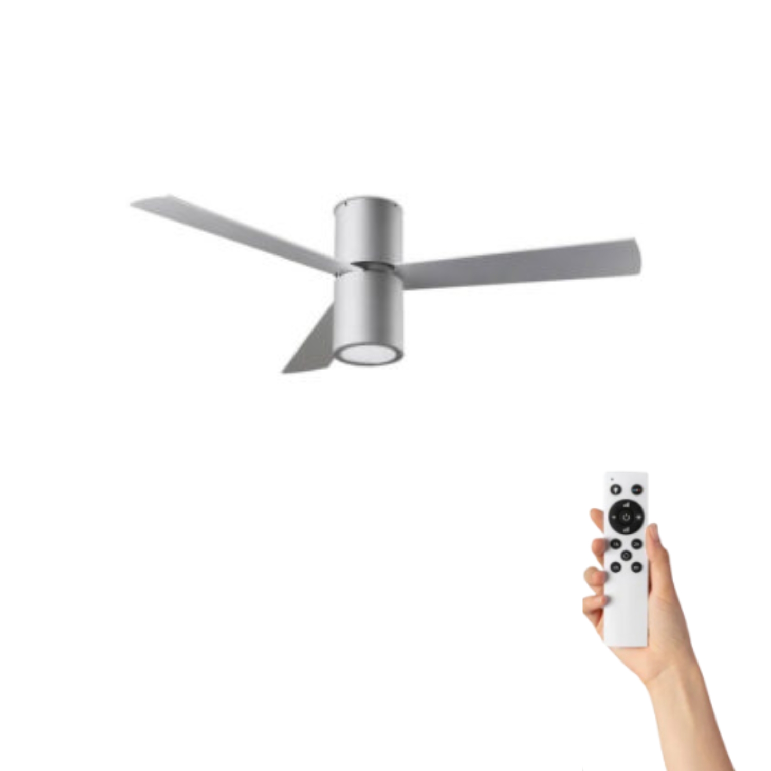 Ventiluxe Ekman Ventilador de techo, Ø132 cm, Mando a distancia, Gris