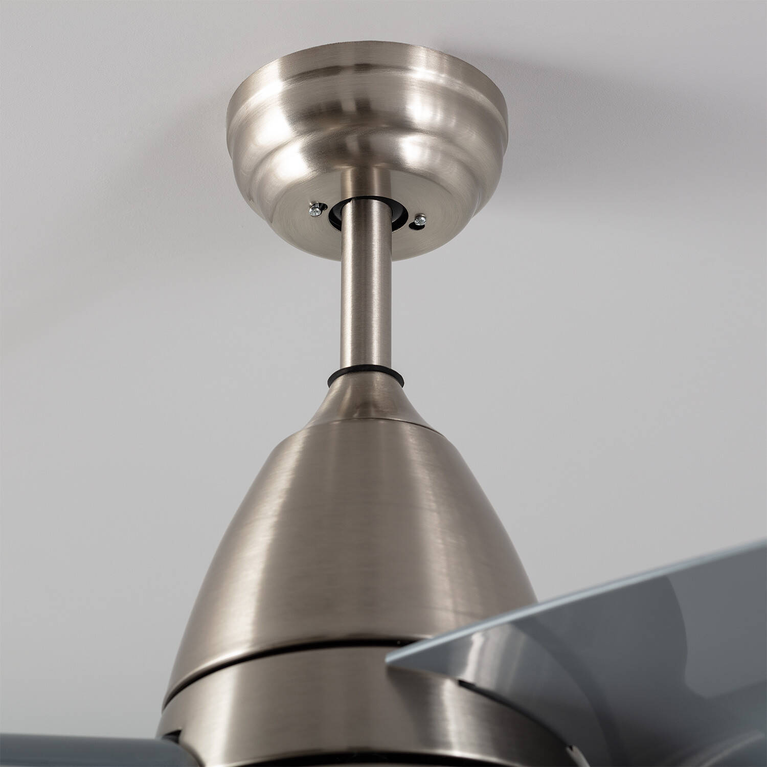 Fantiluxe Holmstrom Ventilador de techo, Ø91 cm, Mando a distancia, Plata