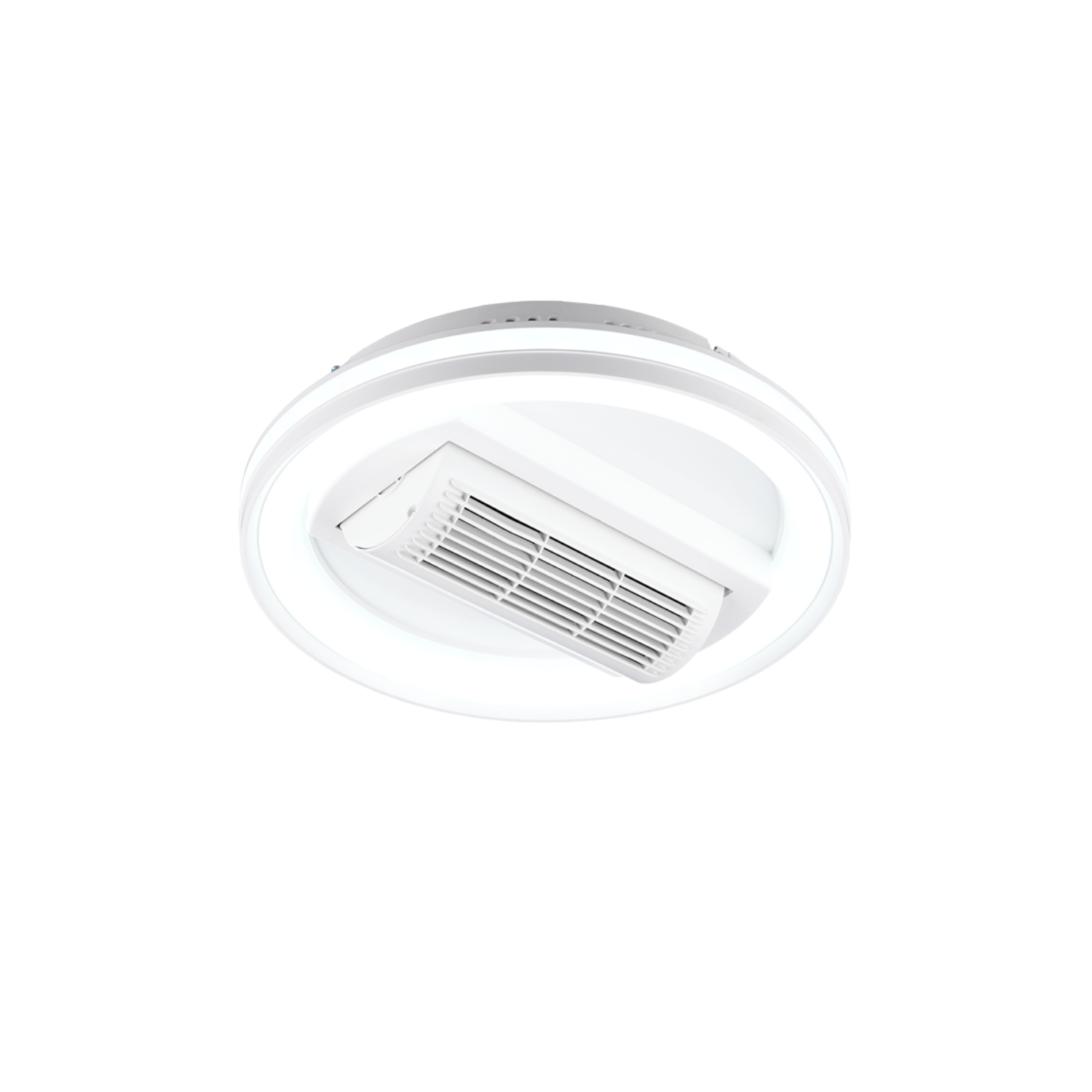 Fantiluxe Oskar Ventilador de techo, Ø48 cm, Mando a distancia, Blanco