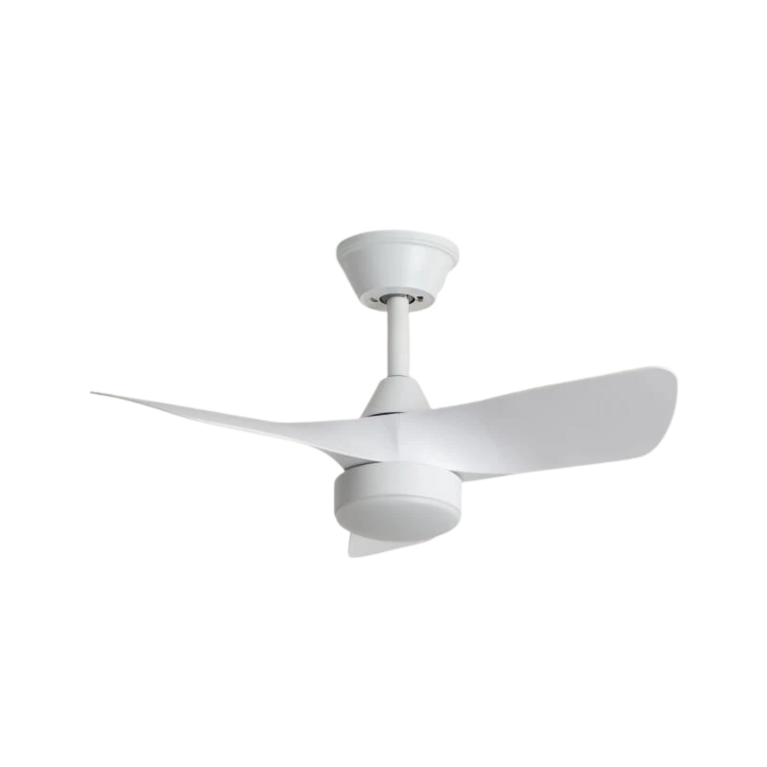 Fantiluxe Sebastian Ventilador de techo, Ø76 cm, Mando a distancia, Blanco