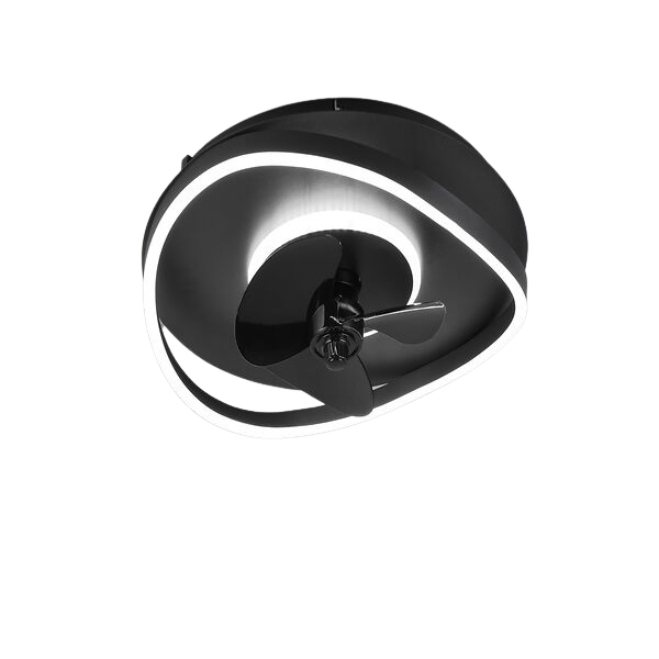 Cool Breeze Sofia Ventilador de techo con luz, ØØ50cm cm, Mando a distancia, Negro