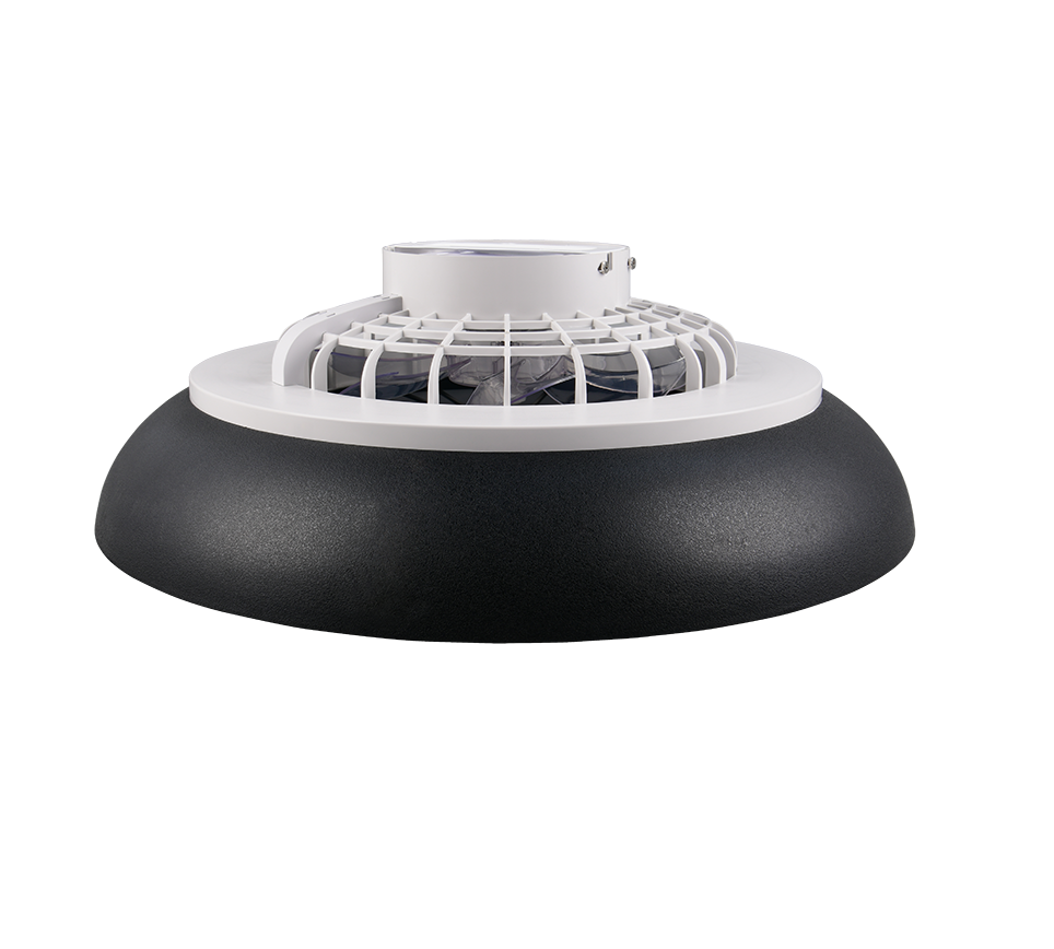 Fantiluxe Espen Ventilador de techo, Ø60 cm, Mando a distancia, Negro
