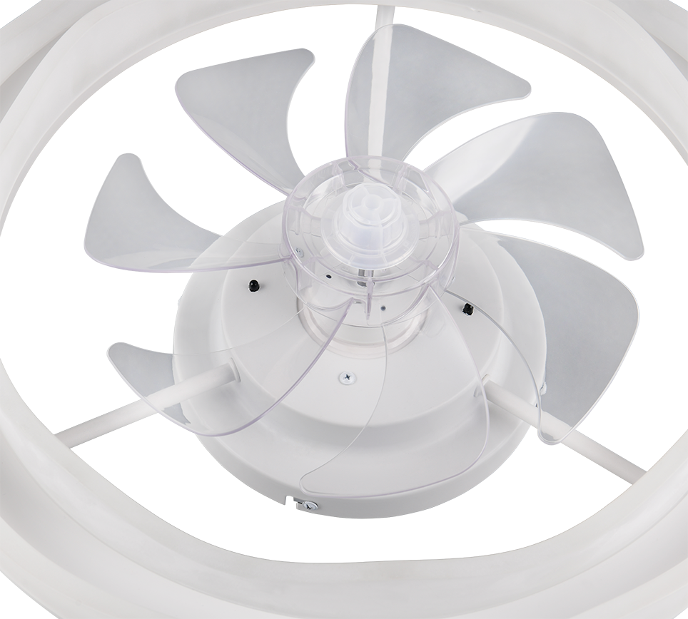 Fantiluxe Greta Ventilador de techo, Ø50 cm, Mando a distancia, Blanco