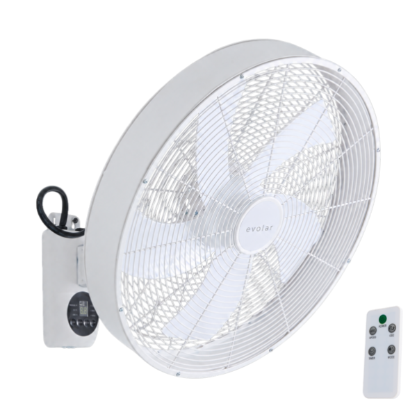 Ventilador de pared blanco