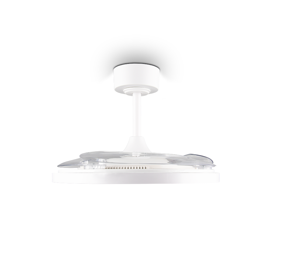 Fantiluxe Soren Ventilador de techo, Ø106,5 cm, Mando a distancia, Blanco
