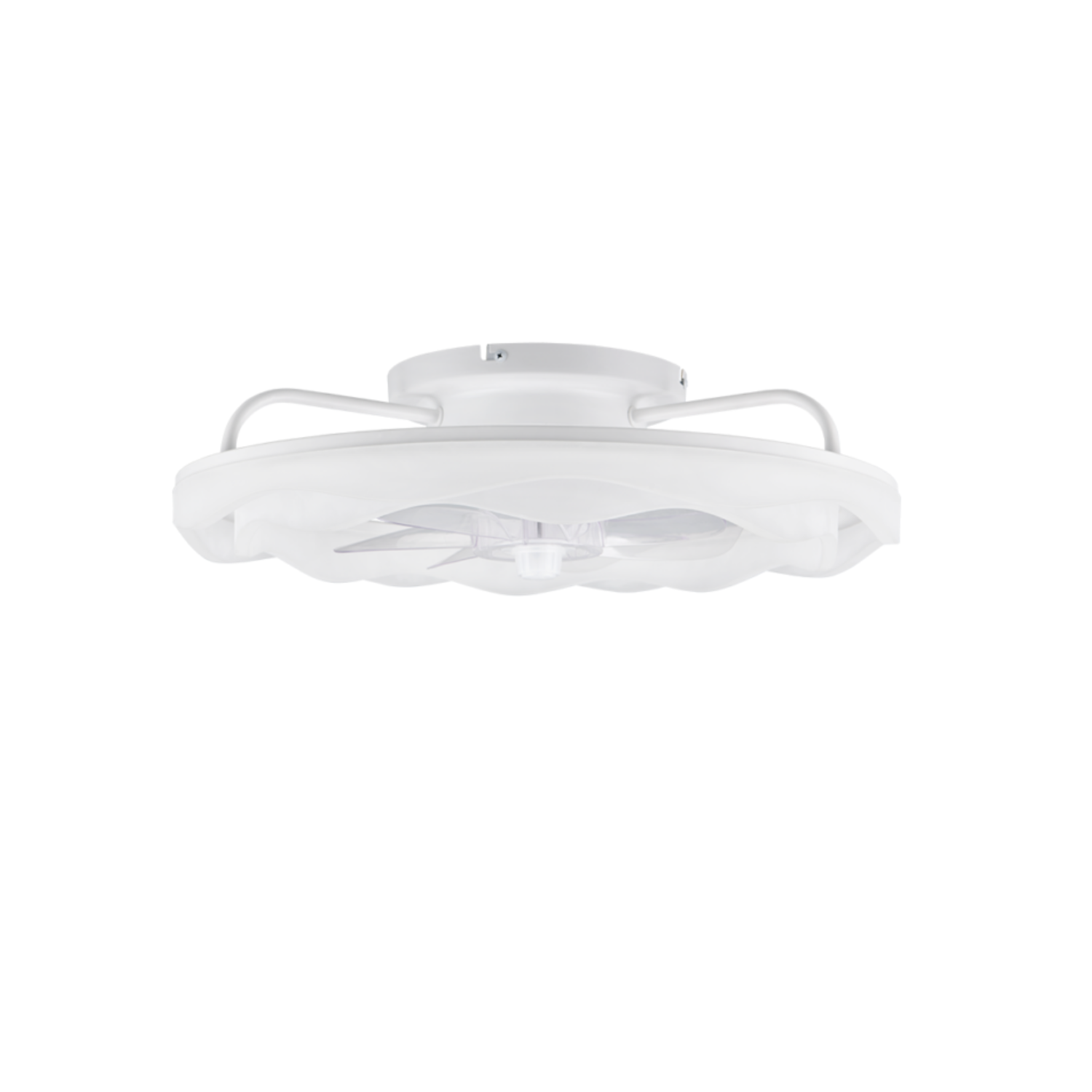 Fantiluxe Greta Ventilador de techo, Ø50 cm, Mando a distancia, Blanco