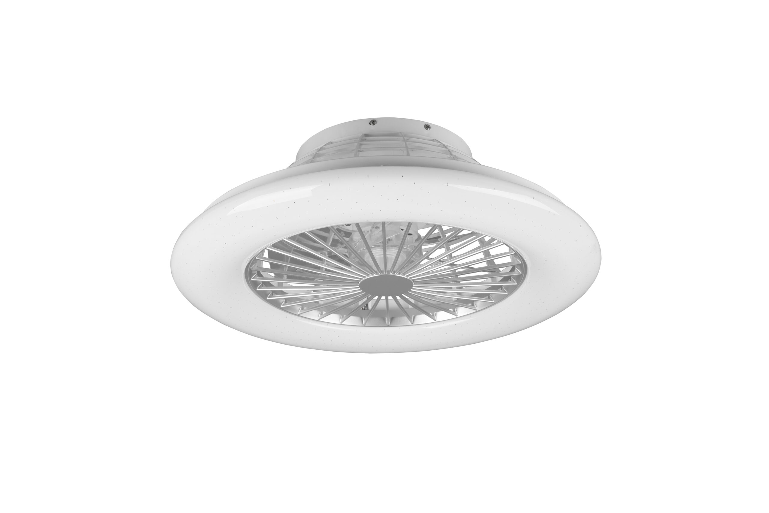 Fantiluxe Strulsand Ventilador de techo, Ø49 cm, Mando a distancia, Cromo