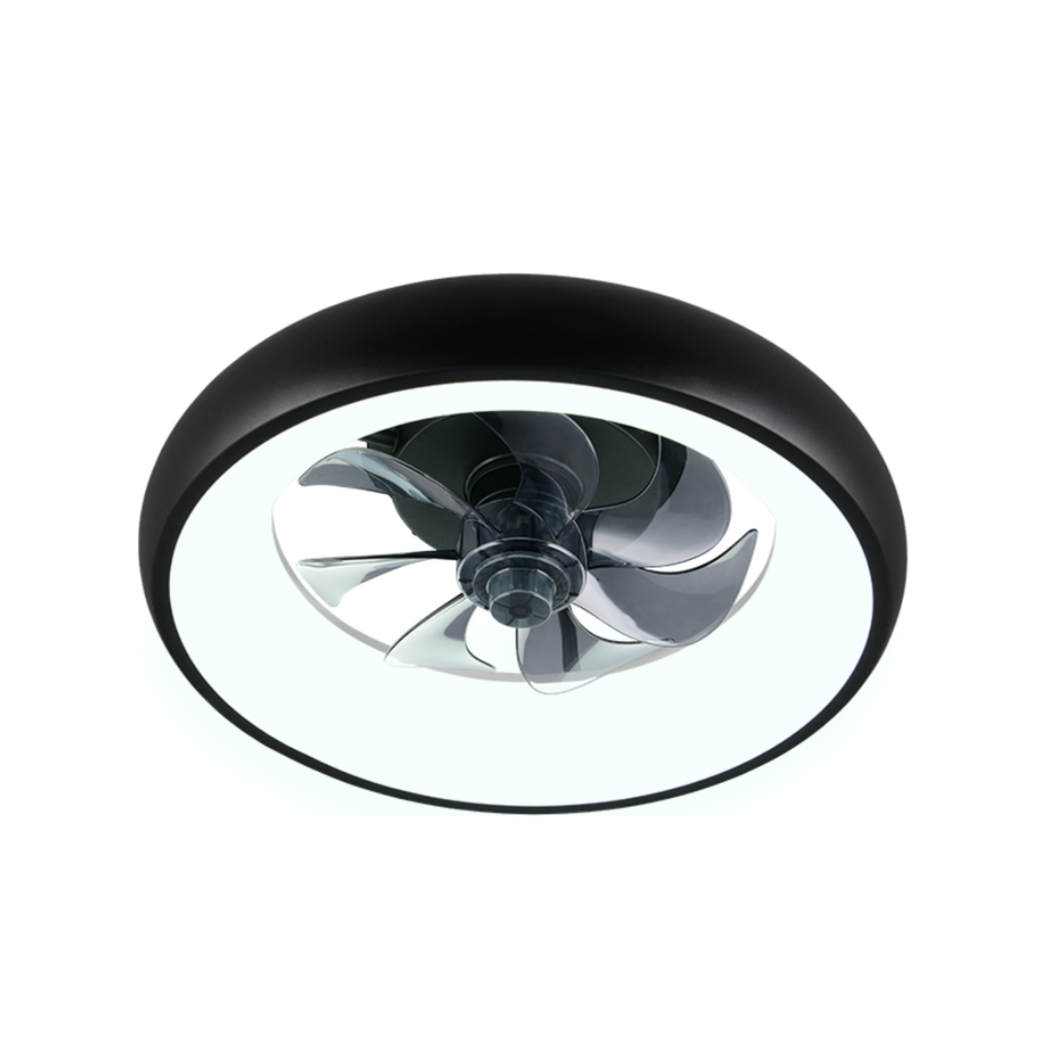 Fantiluxe Saga Ventilador de techo, Ø40 cm, Mando a distancia, Negro