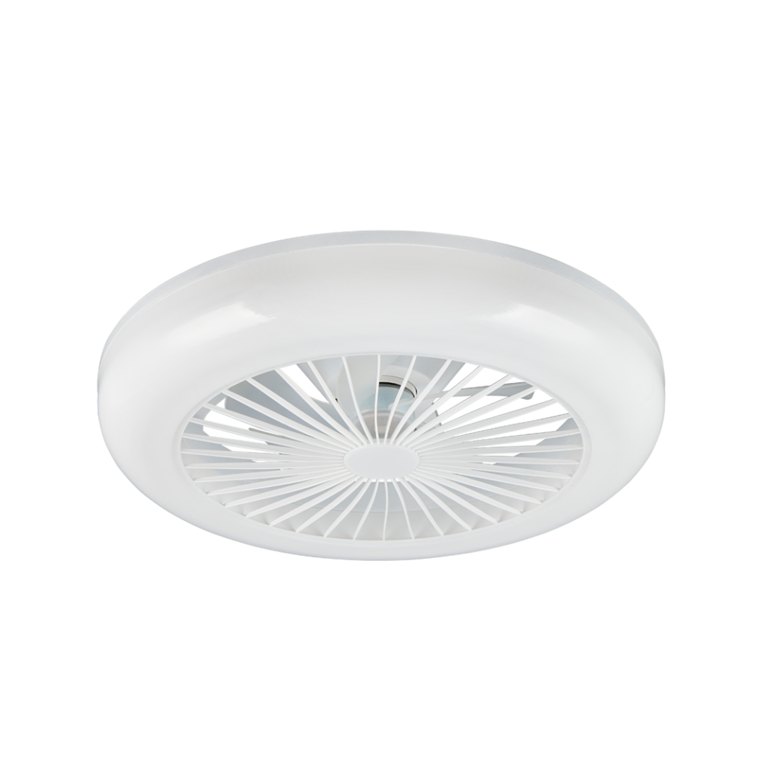 Fantiluxe Mette Ventilador de techo, Ø45 cm, Mando a distancia, Blanco