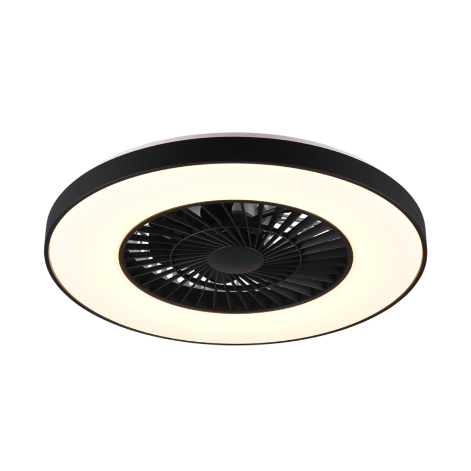 Fantiluxe Magnus Ventilador de techo, Ø58 cm, Mando a distancia, Negro