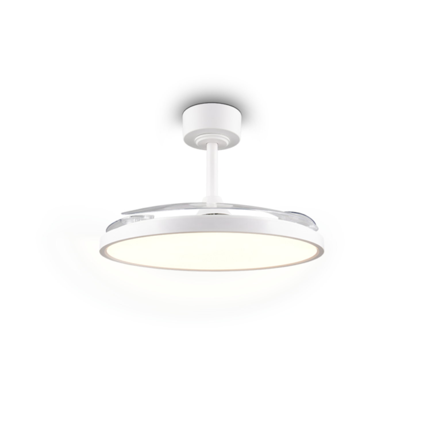 Fantiluxe Soren Ventilador de techo, Ø106,5 cm, Mando a distancia, Blanco