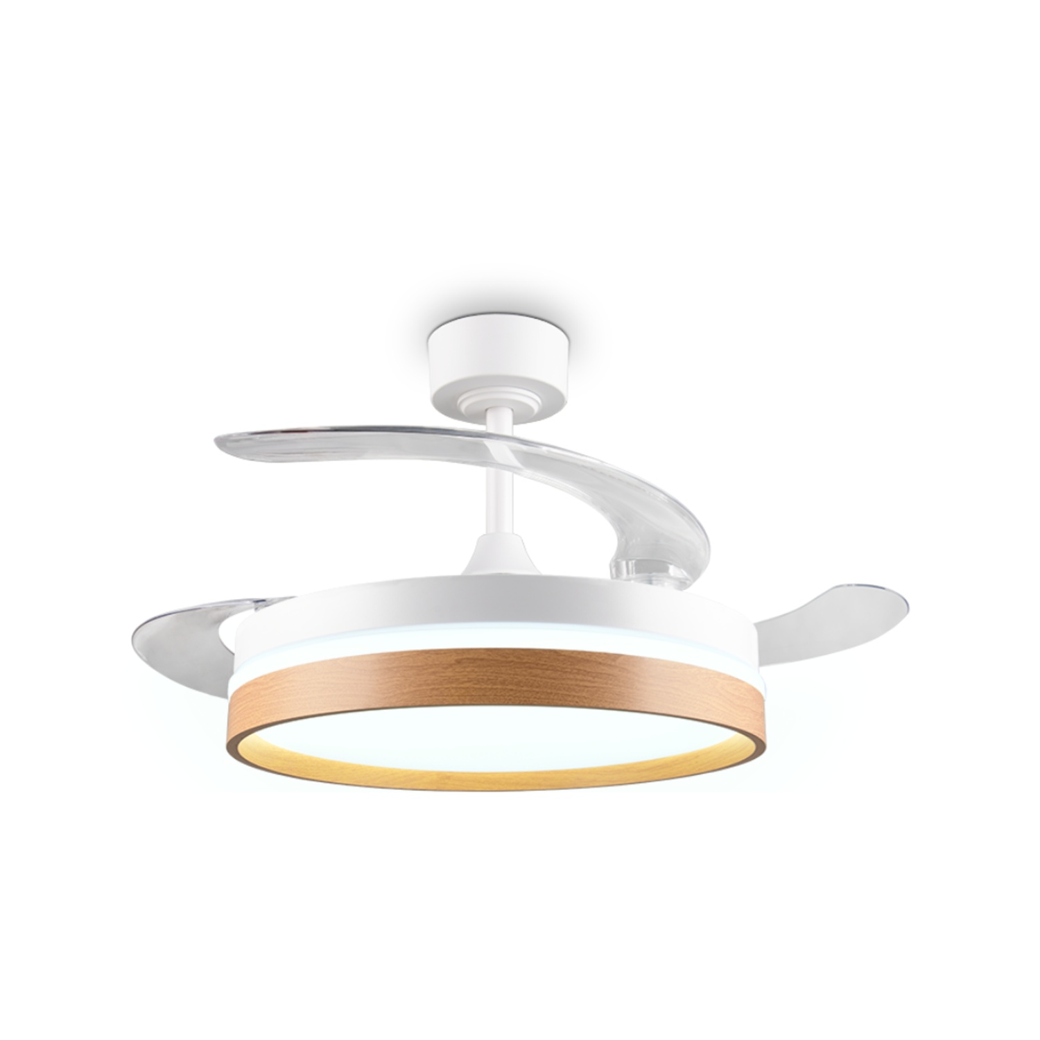 Fantiluxe Anders Ventilador de techo, Ø106 cm, Mando a distancia, Blanco
