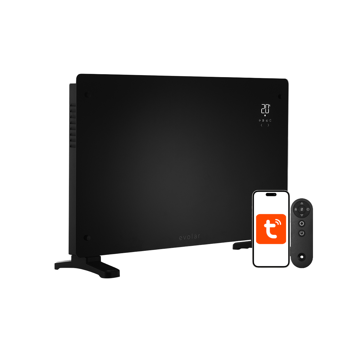 Calefactor convector Provence negro