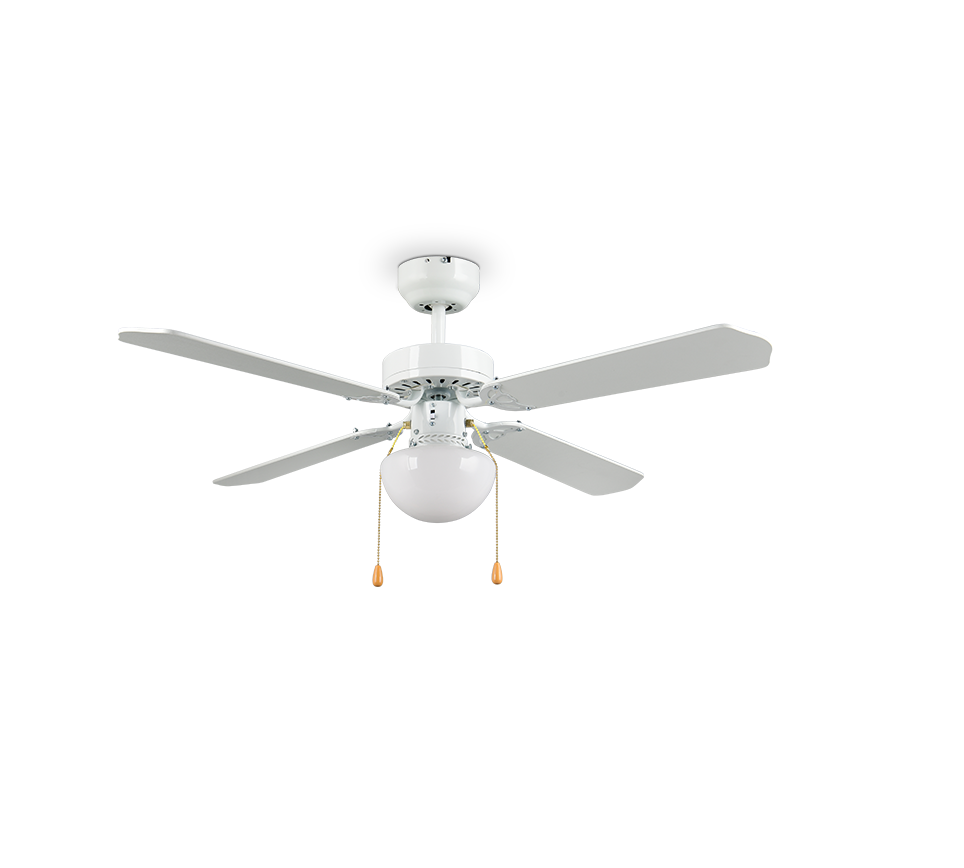 Fantiluxe Jonas Ventilador de techo, Ø106,5 cm, Mando a distancia, Blanco