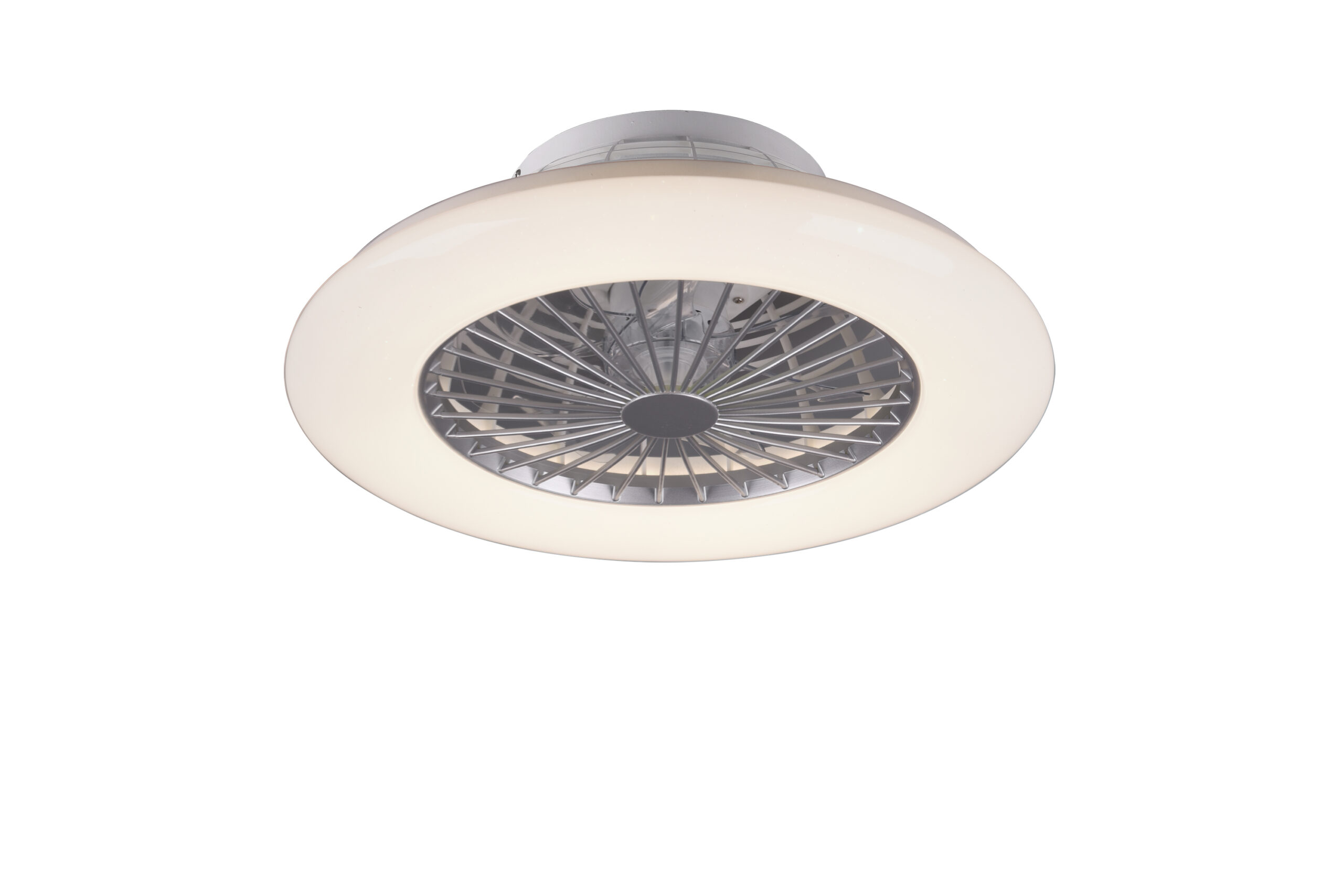 Fantiluxe Strulsand Ventilador de techo, Ø49 cm, Mando a distancia, Gris