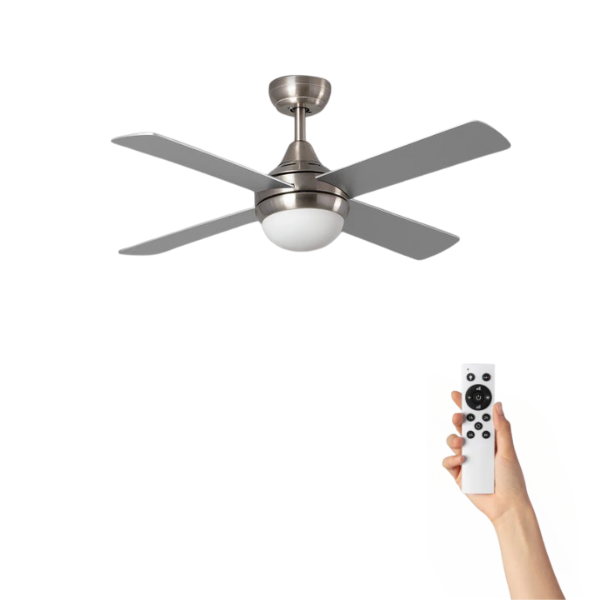 Ventiluxe Armin Ventilador de techo con luz, Ø110 cm, Mando a distancia, Plata