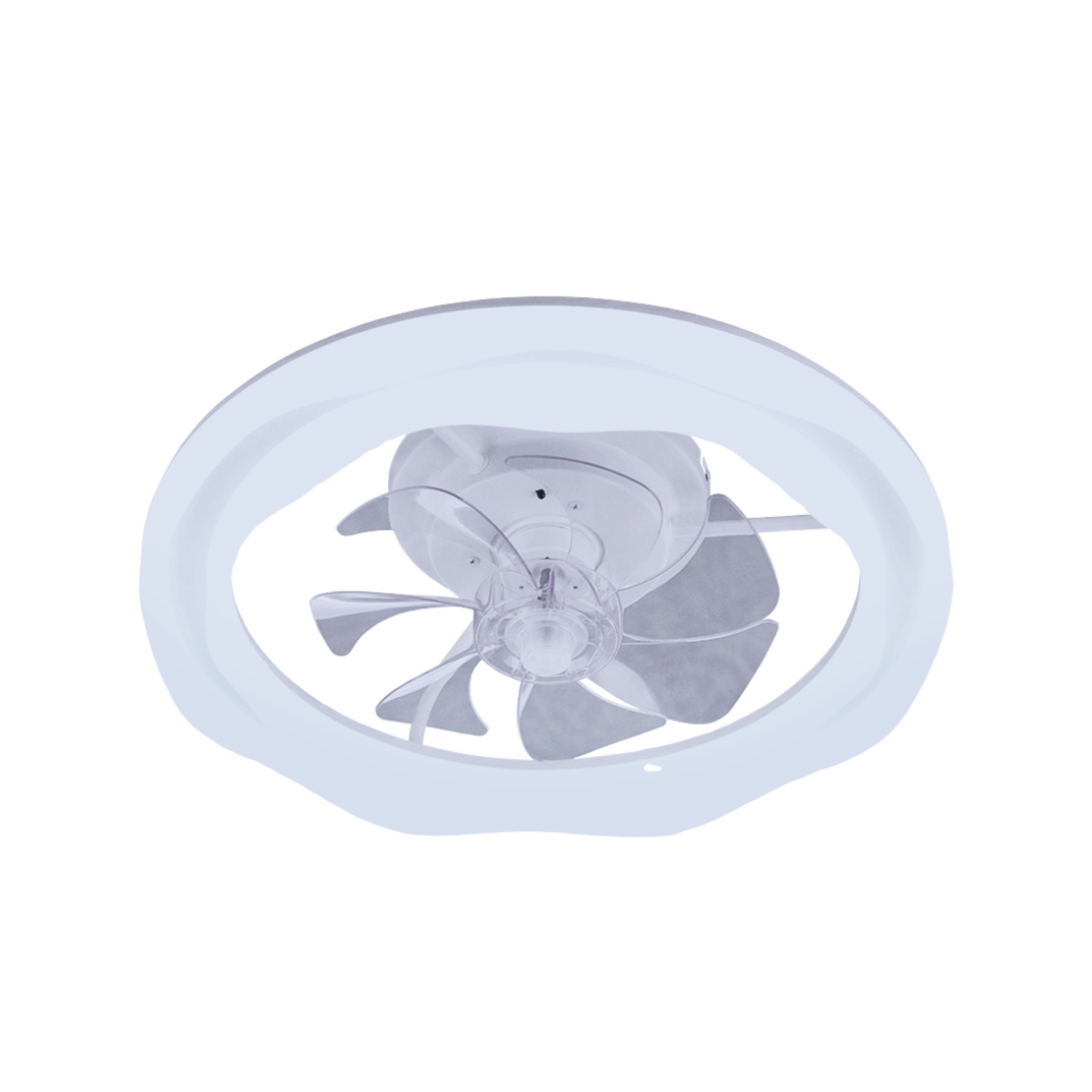 Fantiluxe Greta Ventilador de techo, Ø50 cm, Mando a distancia, Blanco