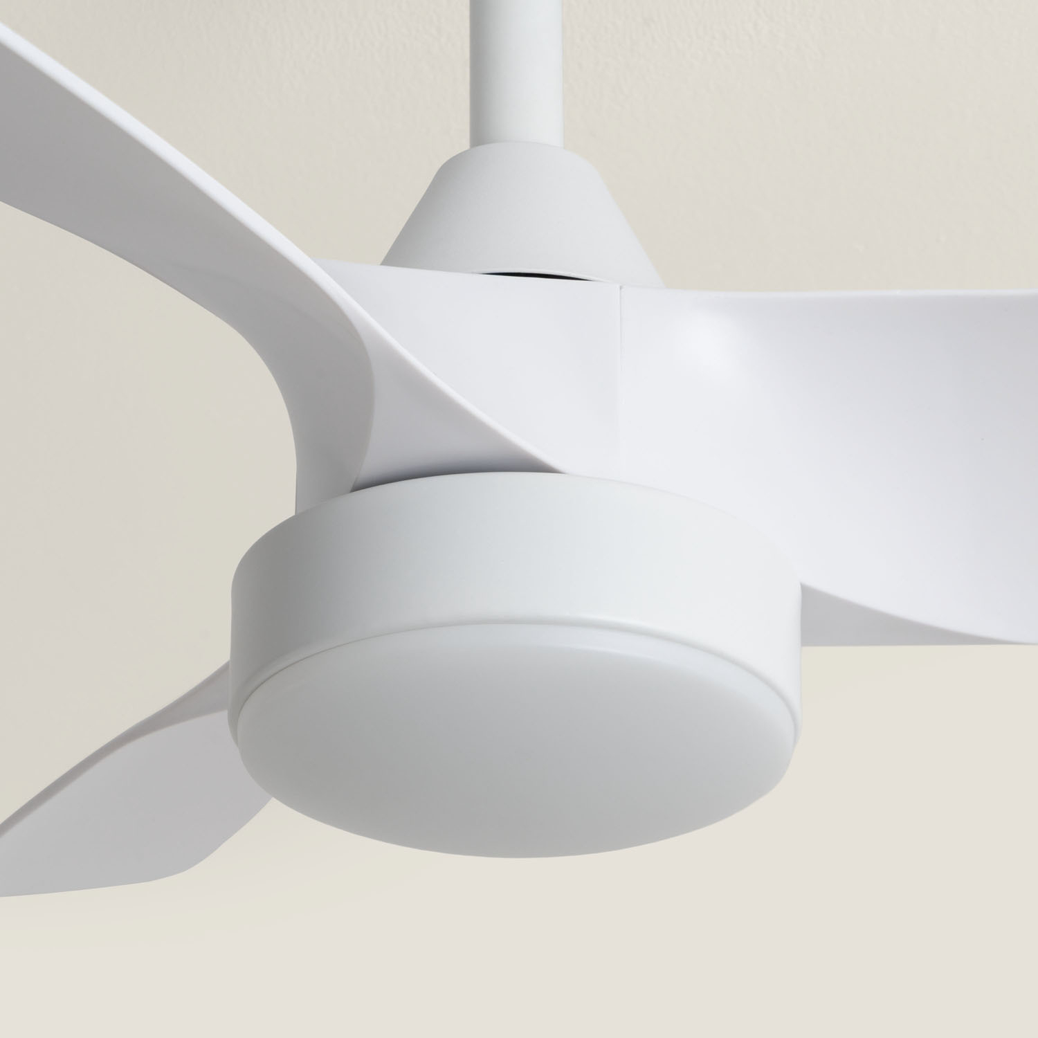 Fantiluxe Sebastian Ventilador de techo, Ø76 cm, Mando a distancia, Blanco