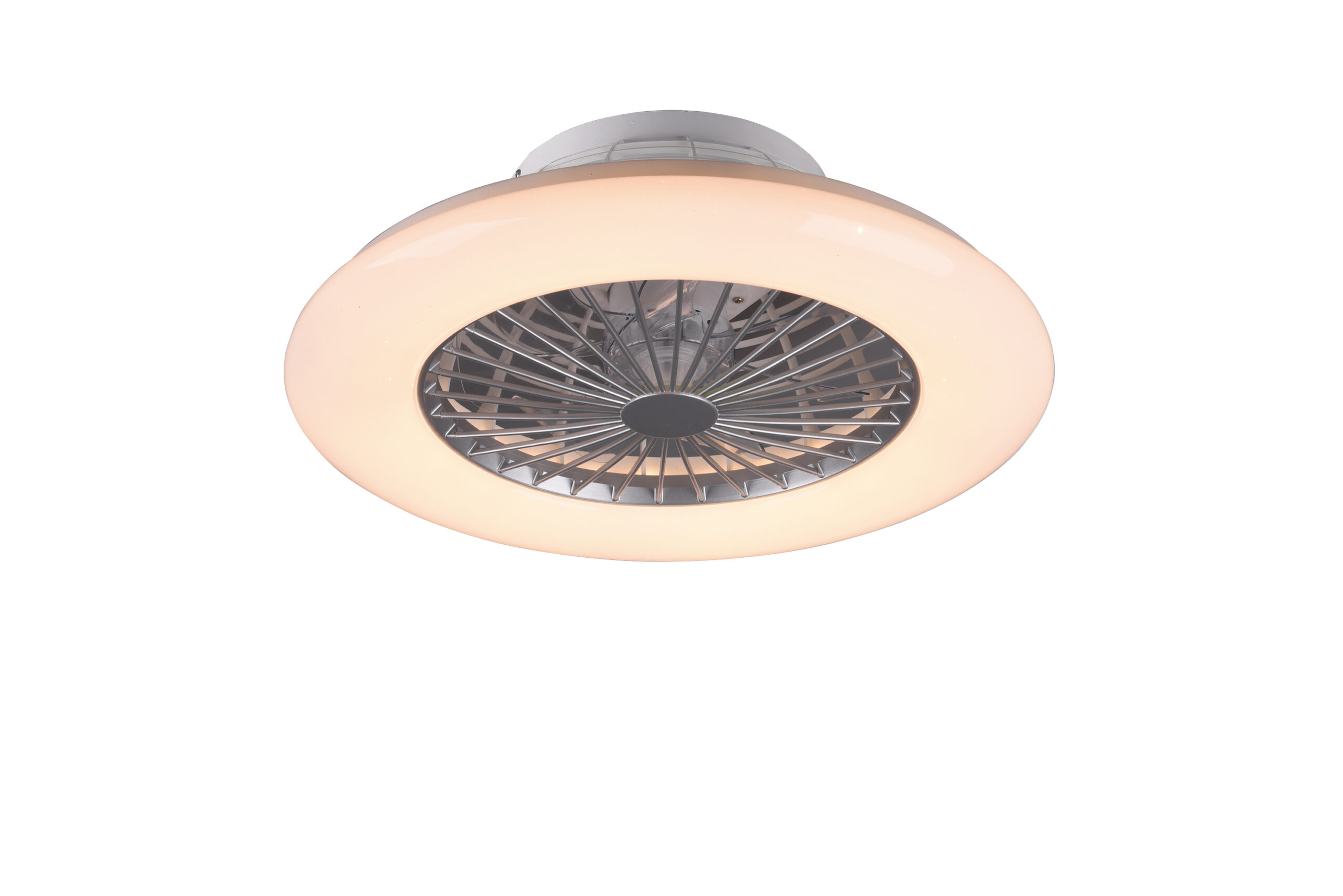 Fantiluxe Strulsand Ventilador de techo, Ø49 cm, Mando a distancia, Gris