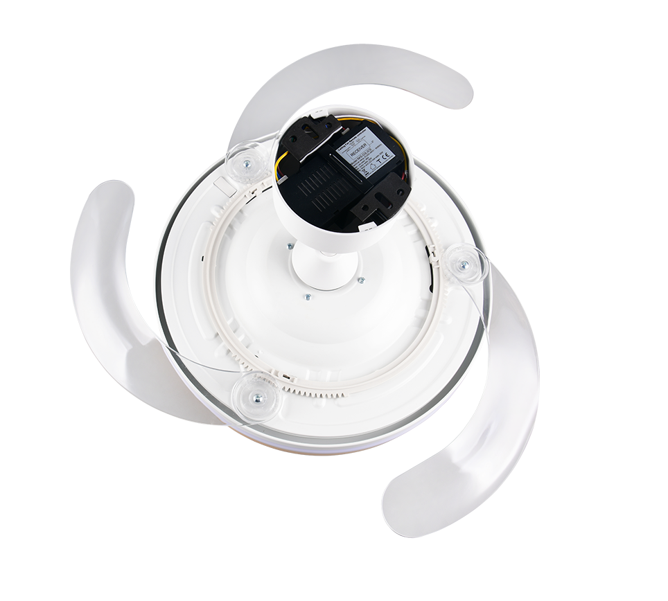 Fantiluxe Anders Ventilador de techo, Ø106 cm, Mando a distancia, Blanco