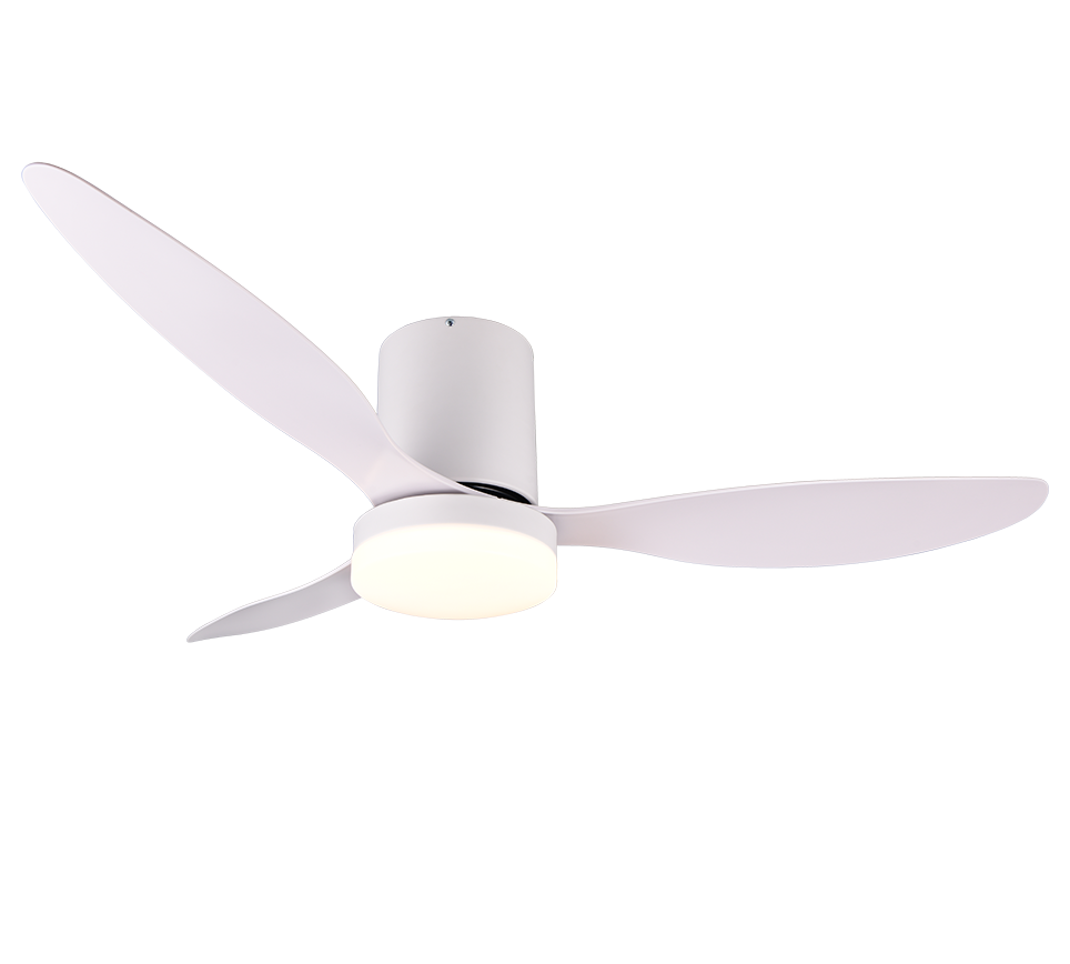 Fantiluxe Magnus Ventilador de techo, Ø132 cm, Mando a distancia, Blanco