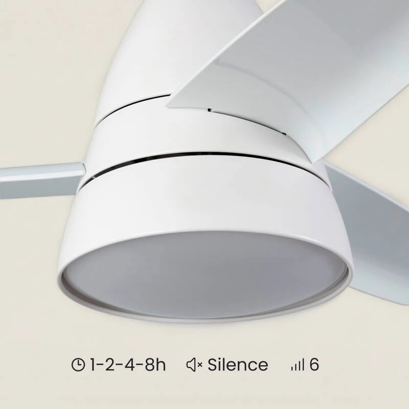 Fantiluxe Viklund Ventilador de techo, Ø91 cm, Mando a distancia, Blanco